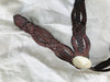 Moroccan Leather Belt. Braided - Aadya Bazaar