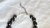 Barro Negro & Silver Necklace. Oaxacan Black Clay. Sterling Silver. 1352