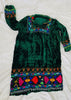 Vintage Uzbek Suzani Hand-Embroidered Cotton Mini Dress. XS-L - Aadya Bazaar