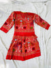 Vintage Uzbek Suzani Embroidered Tunic. M - Aadya Bazaar
