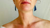 Lapis Lazuli & Sterling Silver Drop Earrings. 1240
