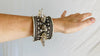 Hmong Kuchi Spike Cuff Bracelet PAIR. Punk Goth Boho.