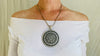 Exquisite Pearl Pendant Necklace. Heavy Sterling Silver Chain. India