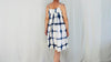 Shibori Tie Dye Sundress. Indigo. Silk. One Size