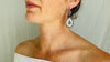 Oaxacan Filigree Earrings. Sterling Silver & Pearl. Mexico. Frida Kahlo - Aadya Bazaar