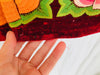 Velvet Tehuana Huipil Wall Hanging/Panel. Frida Kahlo Blouse. Oaxaca, Mexico. - Aadya Bazaar