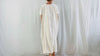 Amuzgo Huipil Dress. White-on-White. Hand-Woven. Guerrero, Mexico. 0131