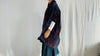 Vintage Hmong Indigo Shrug. Batik, Embroidered, Applique. Repurposed 0374