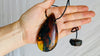 Large Amber Pendant on a Leather Cord