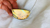 Labradorite and Silver Pendant Necklace. Snake Chain - Aadya Bazaar