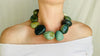 Green Jasper Necklace. Choker.