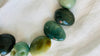 Jade Skull, Green Jasper, Quartz, Choker.