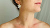 Karen Hill Tribe Flower Earrings. Fine Silver. 0118
