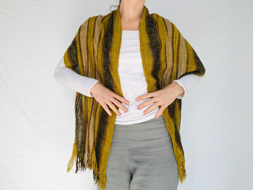 Madagascar Silk Shawl, Wrap, Scarf.