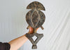 Bakota Relic. African Art. Brass & Wood Female Sculpture.