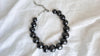 Barro Negro & Silver Necklace. Oaxacan Black Clay. Sterling Silver. 1352