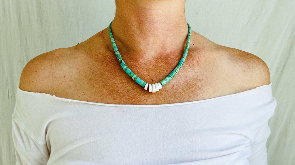 Native american turquoise necklace deals
