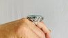 Amazonite Botanicals Ring. Gorgeous. Size 7. 0165 - Aadya Bazaar