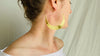 Karen Hill Tribe Earrings. Oversized Hoops. 24kt Gold Plated. Vermeil - Aadya Bazaar