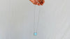 Labradorite and Silver Pendant Necklace. Snake Chain - Aadya Bazaar