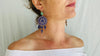 Carved Gourd Earrings. Guatemalita & Sterling Silver. Oaxaca, Mexico. Frida Kahlo - Aadya Bazaar