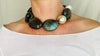 Labradorite & Silver Necklace. Sterling Silver. - Aadya Bazaar