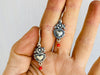 Oaxaca Silver Earrings. Sacred Heart. Mexico. Frida Kahlo - Aadya Bazaar