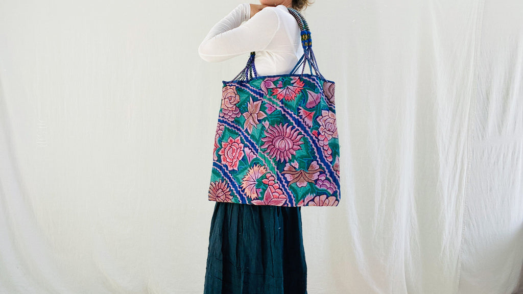 Embroidered Bag. Zincantan. Repurposed