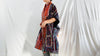 Vintage Hmong Indigo Wrap Shrug. Indigo Batik, Embroidered, Applique. Repurposed