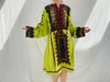 Vintage Balochi Hand-Embroidered Satin Dress. XS-L