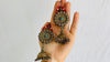 Antique Goldwashed Afghan Jumkha Earrings. - Aadya Bazaar