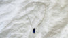 Lapis and Flowers Pendant. Silver Necklace.