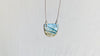 Labradorite and Silver Pendant Necklace. Snake Chain - Aadya Bazaar