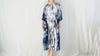 Indigo Shibori Tie Dye Kaftan. Cotton Caftan. - Aadya Bazaar