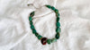 Turquoise and Ammonite Necklace. Sterling Silver. 1223