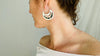 Roman Glass & Silver Earrings. Sterling Silver. Atelier Aadya
