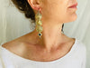 Vintage Balochi Goldwashed Silver Earrings. Vermeil. Gold Tone. - Aadya Bazaar