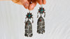 Antique Uzbek Bukhari Silver Earrings.