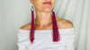 Vintage Zinacantan Tassel Earrings. Sterling Silver