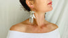 Oaxaca Hand Earrings. La Mano. Silver & Amber. Mexico. Frida Kahlo