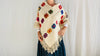 Wool Embroidered Poncho. Wool Hand-Woven Embroidered. Mexico