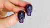 Skully Amethyst Earrings. 1256