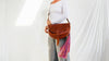 Leather Bag. Adjustable Strap. Zinacantan Tassels - Aadya Bazaar