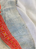 Vintage Hmong Indigo Hemp Linen Scarf, Wrap. Batik - Aadya Bazaar