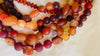 Vintage Stone, Glass and Seed Multi-Strand Necklace.