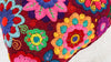 Hand-Embroidered Heart PIllow. Throw Pillow - Aadya Bazaar