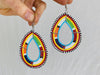 Masaai Beaded Earrings. - Aadya Bazaar
