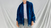 Vintage Indigo African Fringe Shawl & Wrap. Mossi - Aadya Bazaar