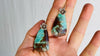 Chrysoprase & Sterling Silver Earrings. 0019