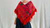 Embroidered Poncho. Mazahua Quechquemitl. Hand-Woven and Embroidered. 0184